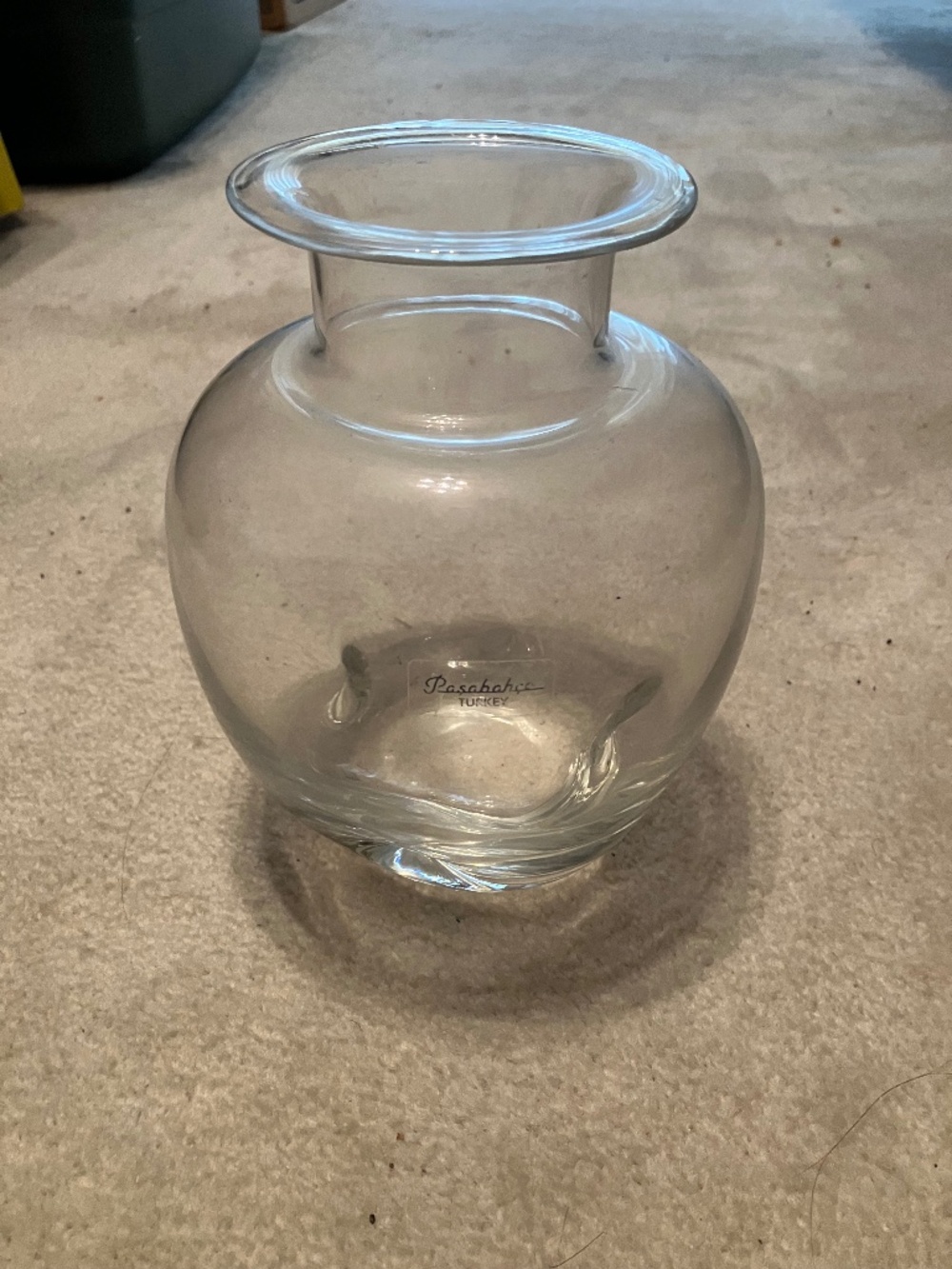 Vintage 1980s Pasabahce Glass Vase